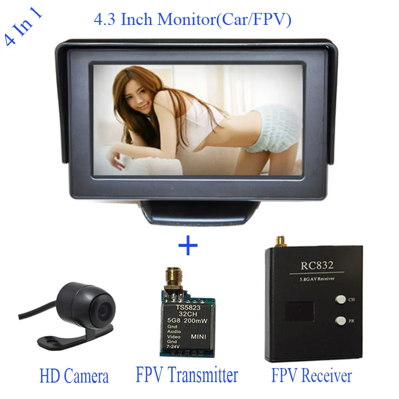 New 4.3 inch car Monitor + Waterproof Camera + FPV 5.8Ghz 32 Channels Wireless transmitter receiver Tx & Rx for aircraft Gopro
New 4.3 inch car Monitor + Waterproof Camera + FPV 5.8Ghz 32 Channels Wireless transmitter receiver Tx & Rx for aircraft Gopro