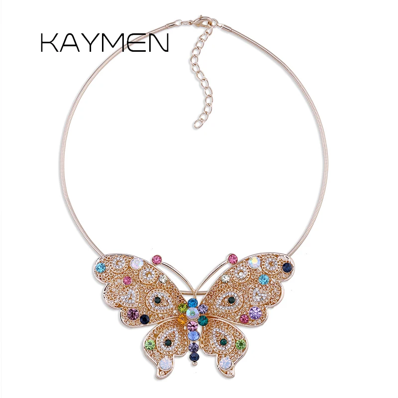 KAYMEN New Arrivals Fashion the Butterfly Shape Statement Pendant Necklace for Girls Women Party Prom Jewelry NK-04054
KAYMEN New Arrivals Fashion the Butterfly Shape Statement Pendant Necklace for Girls Women Party Prom Jewelry NK-04054