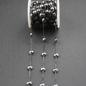 8mm,Smooth Black Pearl Glass Beads in Round Coin Shape,Wire Wrapped Gun Black Plated Rosary Copper Links Chain Necklace Crafts
8mm,Smooth Black Pearl Glass Beads in Round Coin Shape,Wire Wrapped Gun Black Plated Rosary Copper Links Chain Necklace Crafts
