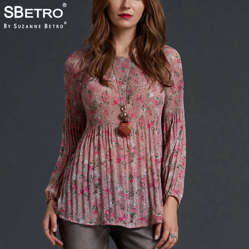 SBetro Floral Print Chiffon Blouse Crew Neck Pleated Balloon Lantern Long Sleeve Tunic Women Tops And Blouses
SBetro Floral Print Chiffon Blouse Crew Neck Pleated Balloon Lantern Long Sleeve Tunic Women Tops And Blouses