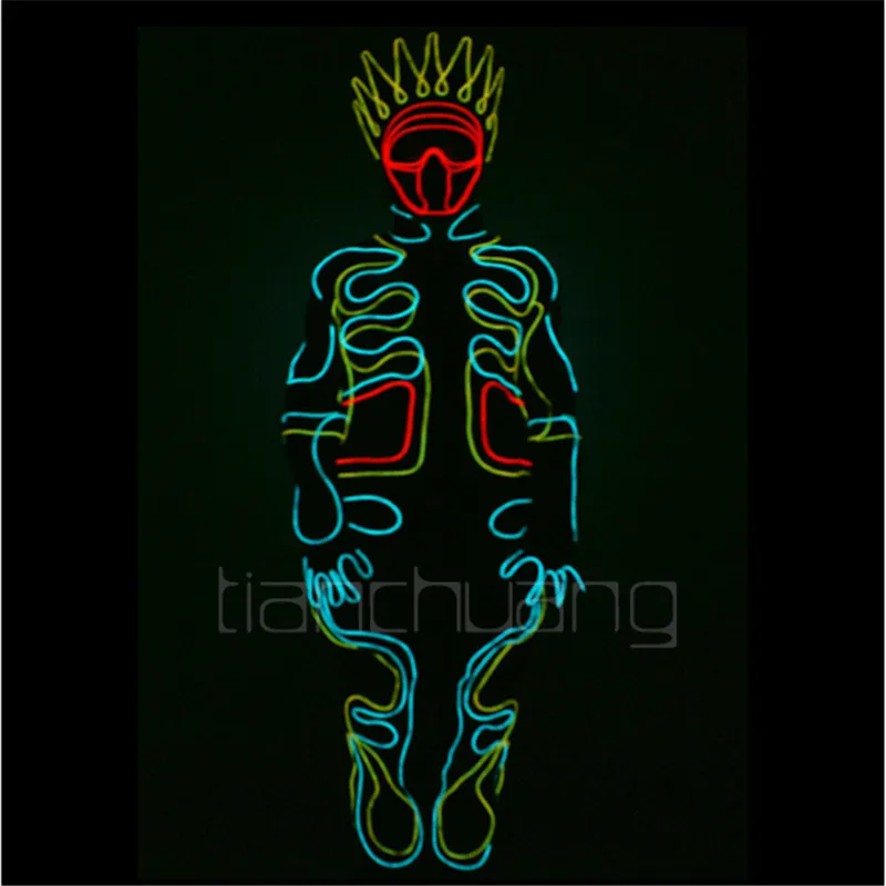 TC-53 Programming Men fiber wire light suit LED robot suit Clothing luminous dance costumes LED Robot dj disco bar party suits
TC-53 Programming Men fiber wire light suit LED robot suit Clothing luminous dance costumes LED Robot dj disco bar party suits
