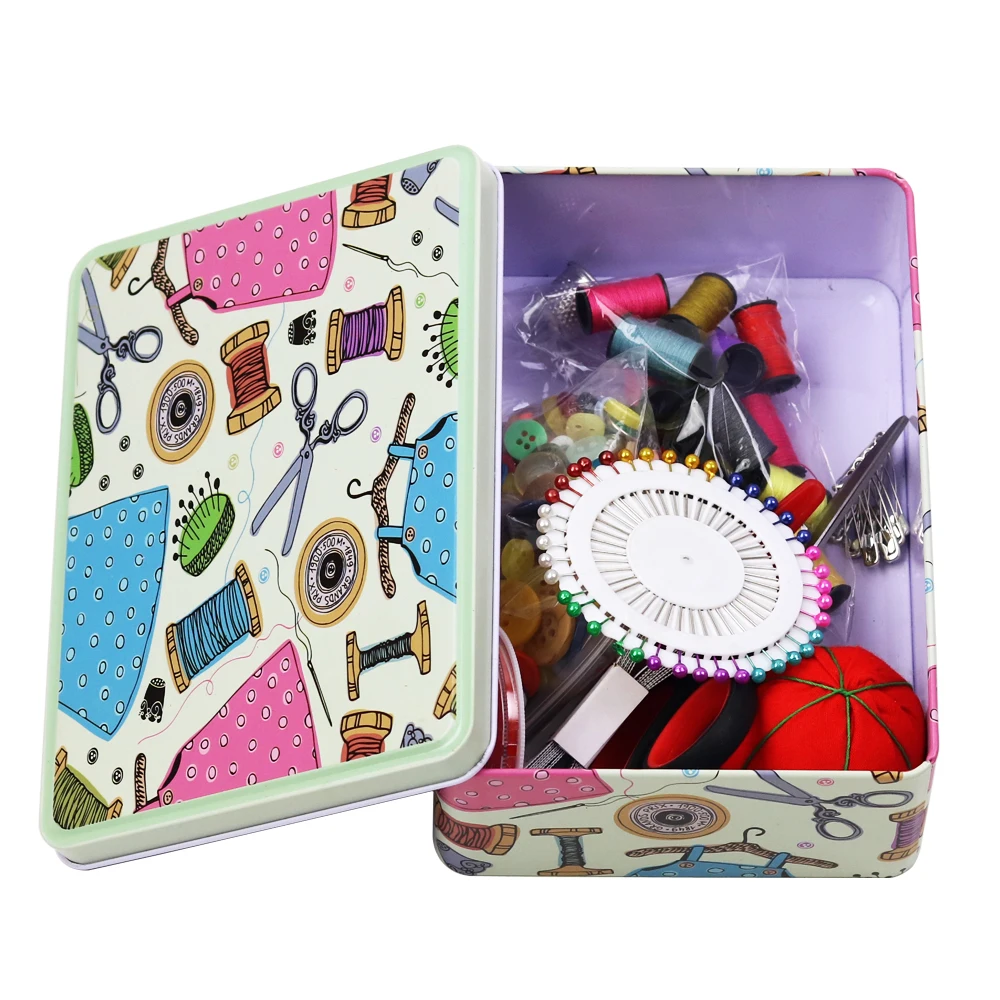 D&D Metal Case Sewing Kits Sewing Box DIY Houesehould Organizer Box with 154pcs Sewing Tools Accessories
D&D Metal Case Sewing Kits Sewing Box DIY Houesehould Organizer Box with 154pcs Sewing Tools Accessories