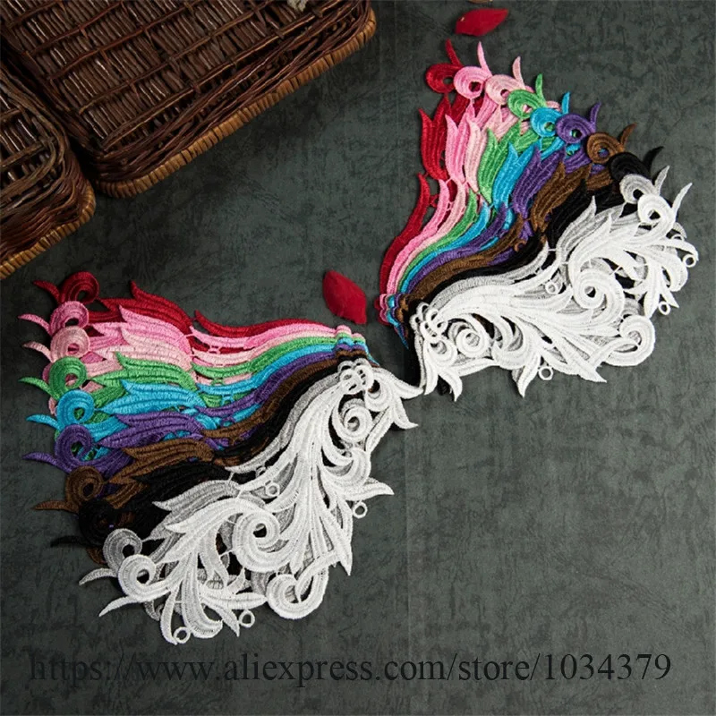 1Mirror Pair 11colors Flower Floral Lace Fabric Sewing Trim Wedding Dress Applique 7X 22cm BD0184
1Mirror Pair 11colors Flower Floral Lace Fabric Sewing Trim Wedding Dress Applique 7X 22cm BD0184