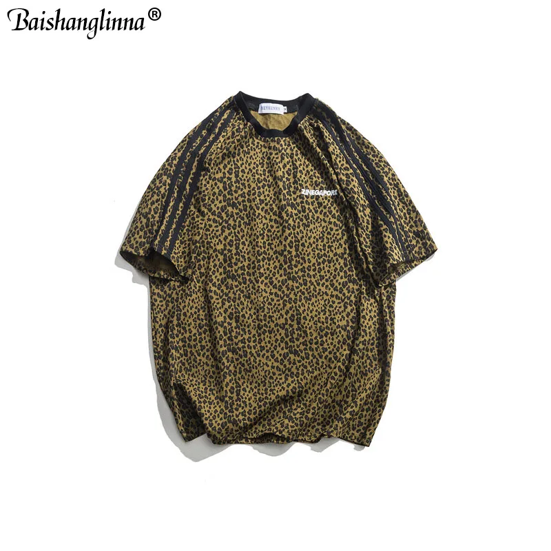 Baishanglinna Summer 2019 T Shirt Leopard Print Short Sleeve Shirt Men Streetwear Tshirt Men O Neck Male Tops Tees
Baishanglinna Summer 2019 T Shirt Leopard Print Short Sleeve Shirt Men Streetwear Tshirt Men O Neck Male Tops Tees