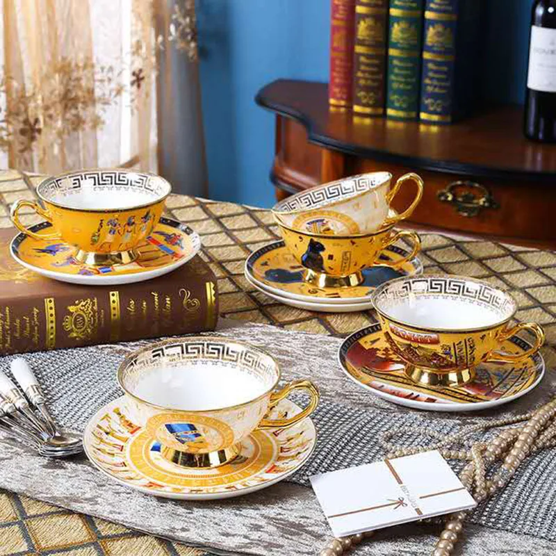 Bone China Coffee Cup Creative Vintage Cups And Saucers Ceramic Hand Painted Coffee Cup Egyptian God Cat Pharaoh Black Tea Cup
Bone China Coffee Cup Creative Vintage Cups And Saucers Ceramic Hand Painted Coffee Cup Egyptian God Cat Pharaoh Black Tea Cup