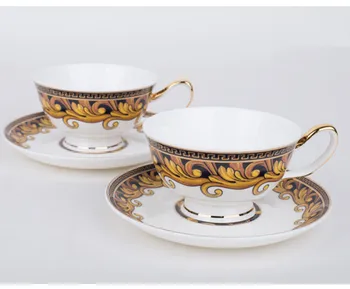 Europe Bone China Porcelain Coffee Cup With Spoon Black Phnom Penh Afternoon Teacup Cup and Saucer Set Board Room Decoration
Europe Bone China Porcelain Coffee Cup With Spoon Black Phnom Penh Afternoon Teacup Cup and Saucer Set Board Room Decoration