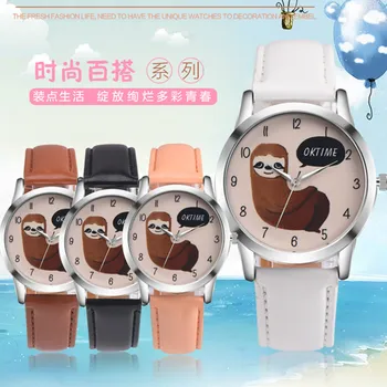 Factory Price, DHL Free 100pcs/Lot, Brand new OKTIME Sloth leather Watch Fashion watches for Ladies Women Female Wristwatches
Factory Price, DHL Free 100pcs/Lot, Brand new OKTIME Sloth leather Watch Fashion watches for Ladies Women Female Wristwatches