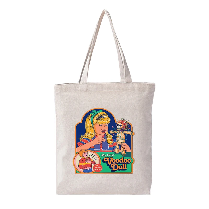 Funny Cartoon My First Voodoo Doll Canvas Tote Bag ECO Cotton Women Shopping Shoulder Bags Students Summer Daily Use Handbag
Funny Cartoon My First Voodoo Doll Canvas Tote Bag ECO Cotton Women Shopping Shoulder Bags Students Summer Daily Use Handbag