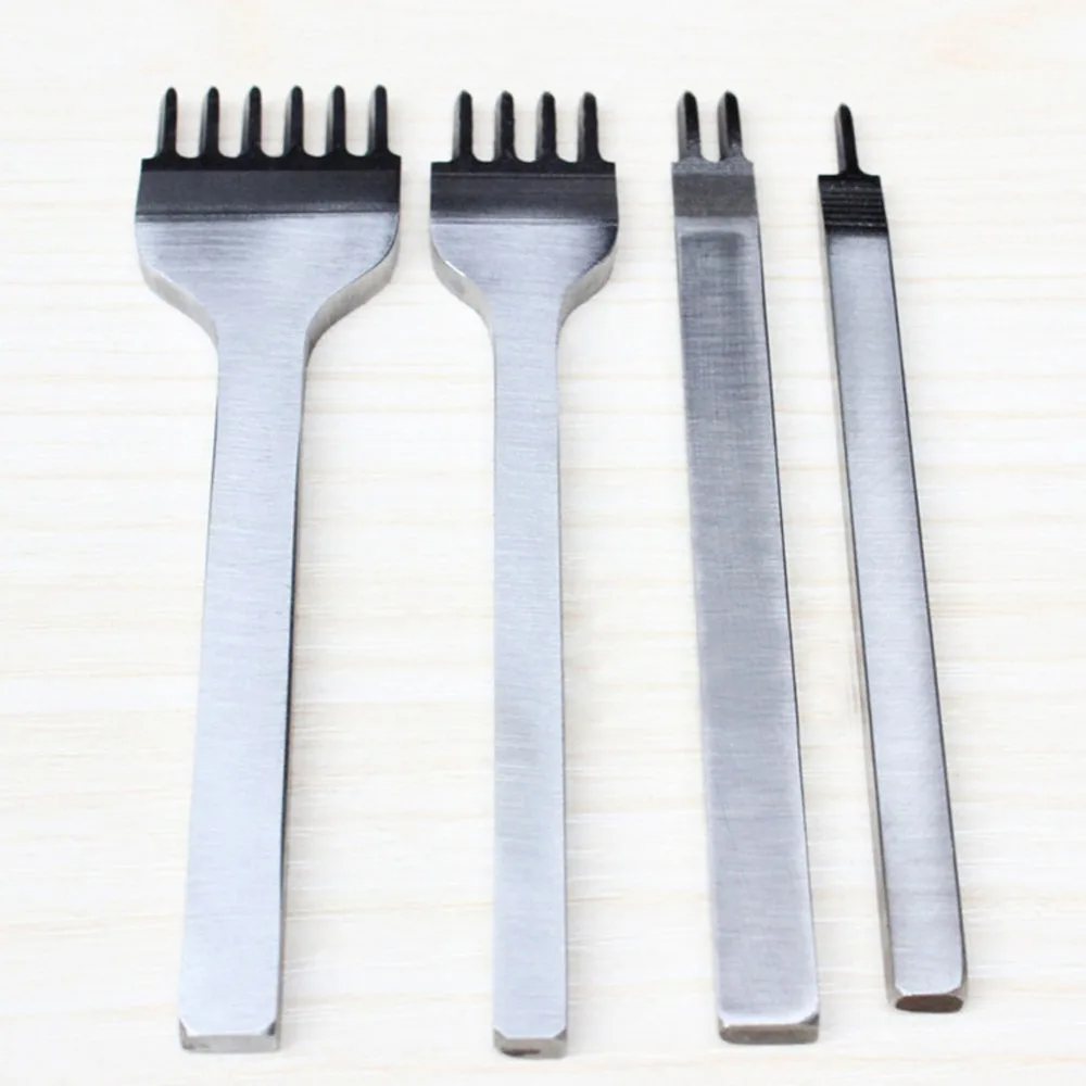 4pcs 4mm Prong Leather Hole Punches Hand Tools for Leather Stitching Punch Leather Craft Tools 
4pcs 4mm Prong Leather Hole Punches Hand Tools for Leather Stitching Punch Leather Craft Tools