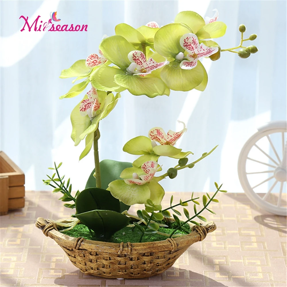 1 Set phalaenopsis potted artificial orchid flower with foam leaf and plastic vase simulation flower decoration for home table
1 Set phalaenopsis potted artificial orchid flower with foam leaf and plastic vase simulation flower decoration for home table