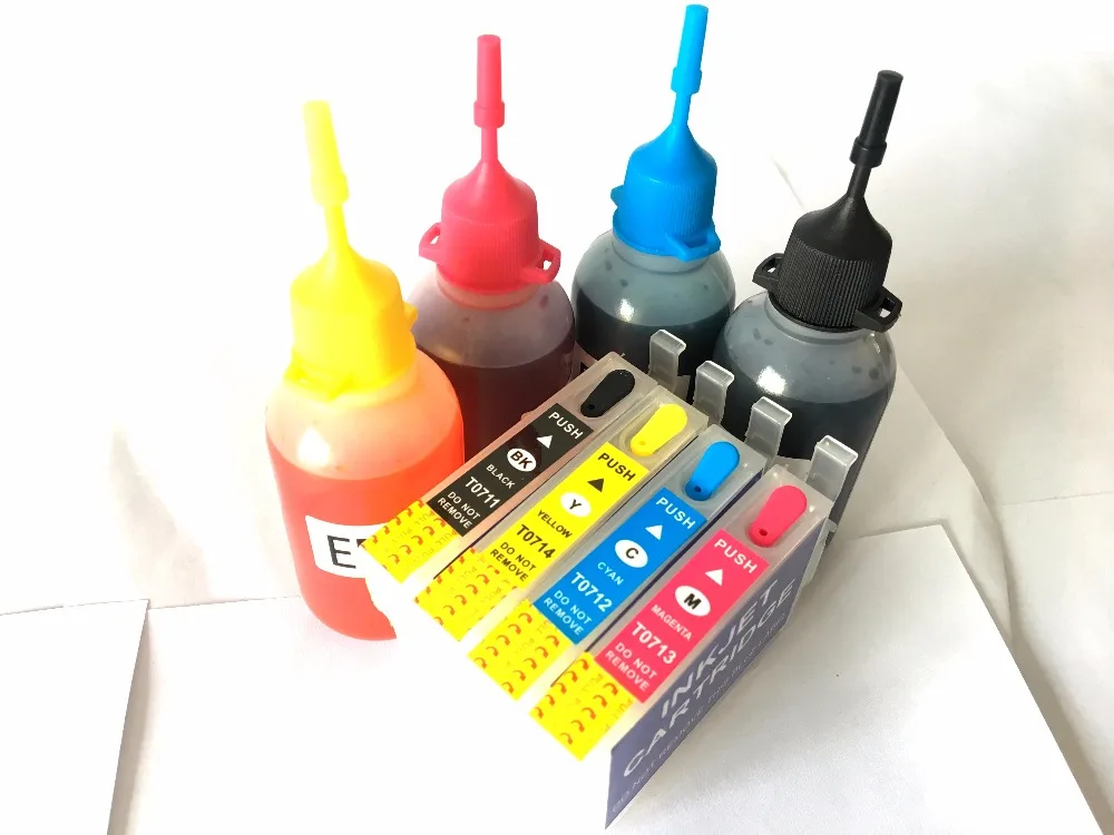 T0715 Ink Refill Kit For Epson Stylus DX8400 DX8450 DX9400 DX9400F S20 S21 SX100 SX110 SX200 SX209 SX210 SX400 SX510W Printer
T0715 Ink Refill Kit For Epson Stylus DX8400 DX8450 DX9400 DX9400F S20 S21 SX100 SX110 SX200 SX209 SX210 SX400 SX510W Printer