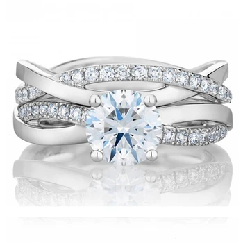 Brilliant 1Ct Diamonds Set Rings Two Rings a Set 925 Sterling Silver Female Rings White Gold Color Jewelry
Brilliant 1Ct Diamonds Set Rings Two Rings a Set 925 Sterling Silver Female Rings White Gold Color Jewelry