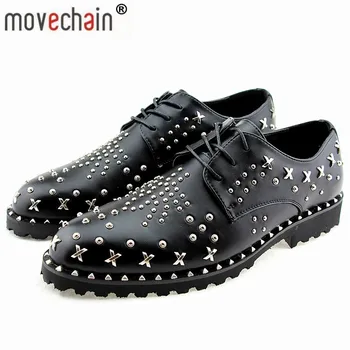 movechain Man Fashion Galaxy Dance Shoes Men's Genuine Leather Rivets Wedding Party Flats Mens Casual Lace-Up Dress Business
movechain Man Fashion Galaxy Dance Shoes Men's Genuine Leather Rivets Wedding Party Flats Mens Casual Lace-Up Dress Business