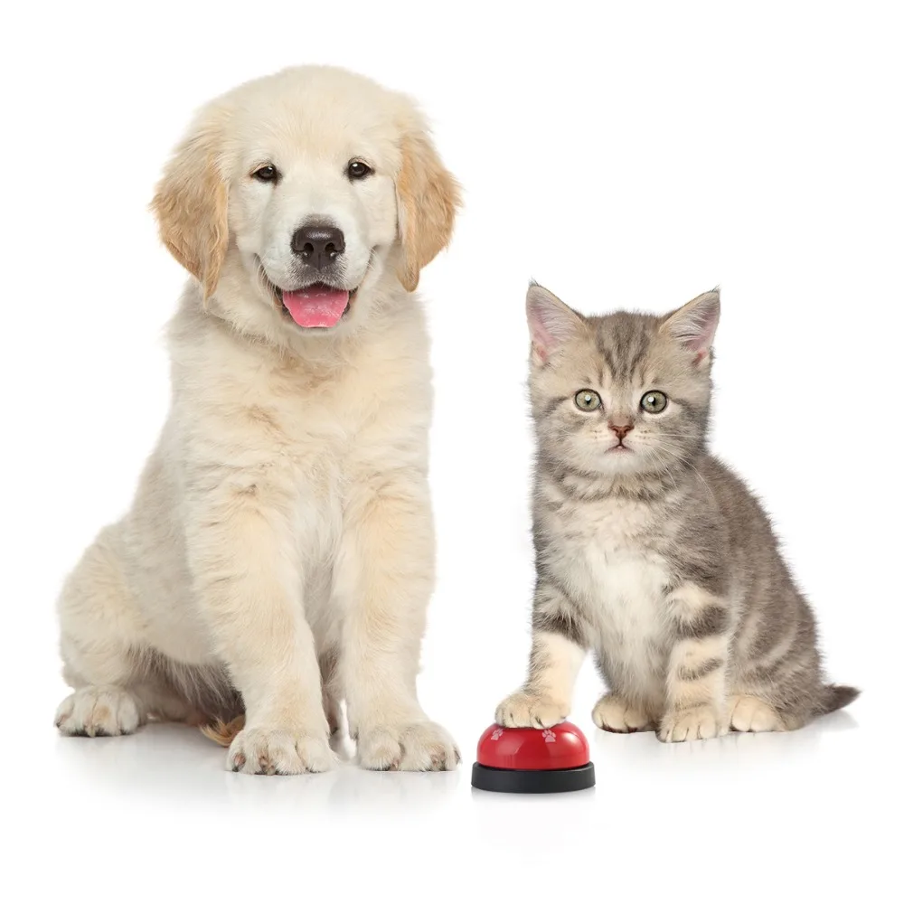 2pcs/lot Dog Cat Training Bell Eatting Drinking Potty Trainer Pawn Footprint Pet Toys Habit Behavior Call | Дом и сад