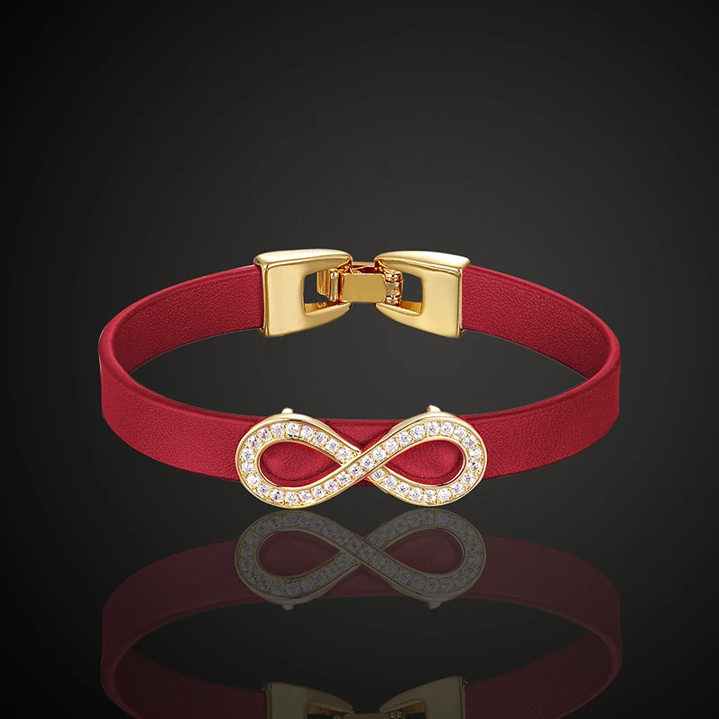 Theresa more color leather with copper parts zircon micro pave setting bracelet infinity 8 bangle fashion jewelry
Theresa more color leather with copper parts zircon micro pave setting bracelet infinity 8 bangle fashion jewelry