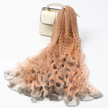 Spring Summer woman scarves 2019 polka dot print silk scarf for women big size sunscreen beach stoles elegant hijab brand shawl
Spring Summer woman scarves 2019 polka dot print silk scarf for women big size sunscreen beach stoles elegant hijab brand shawl