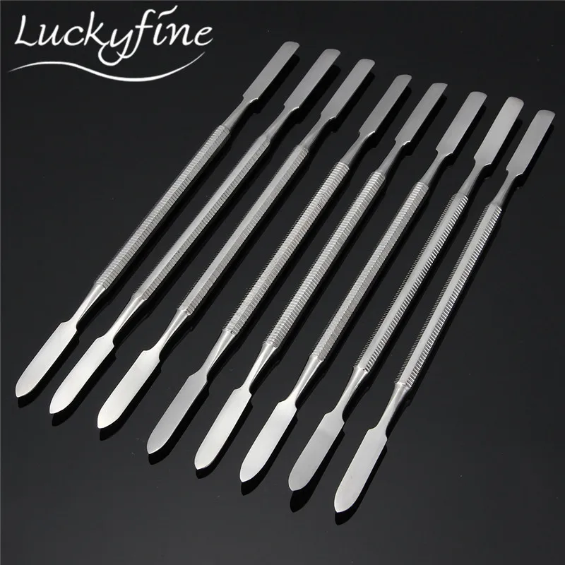 8pcs Stainless Steel Mixing Spatula Tool Spatuler Rod Dental Nail Art Makeup Foundation Eyeshadow Mixing Stick Color Tools
8pcs Stainless Steel Mixing Spatula Tool Spatuler Rod Dental Nail Art Makeup Foundation Eyeshadow Mixing Stick Color Tools