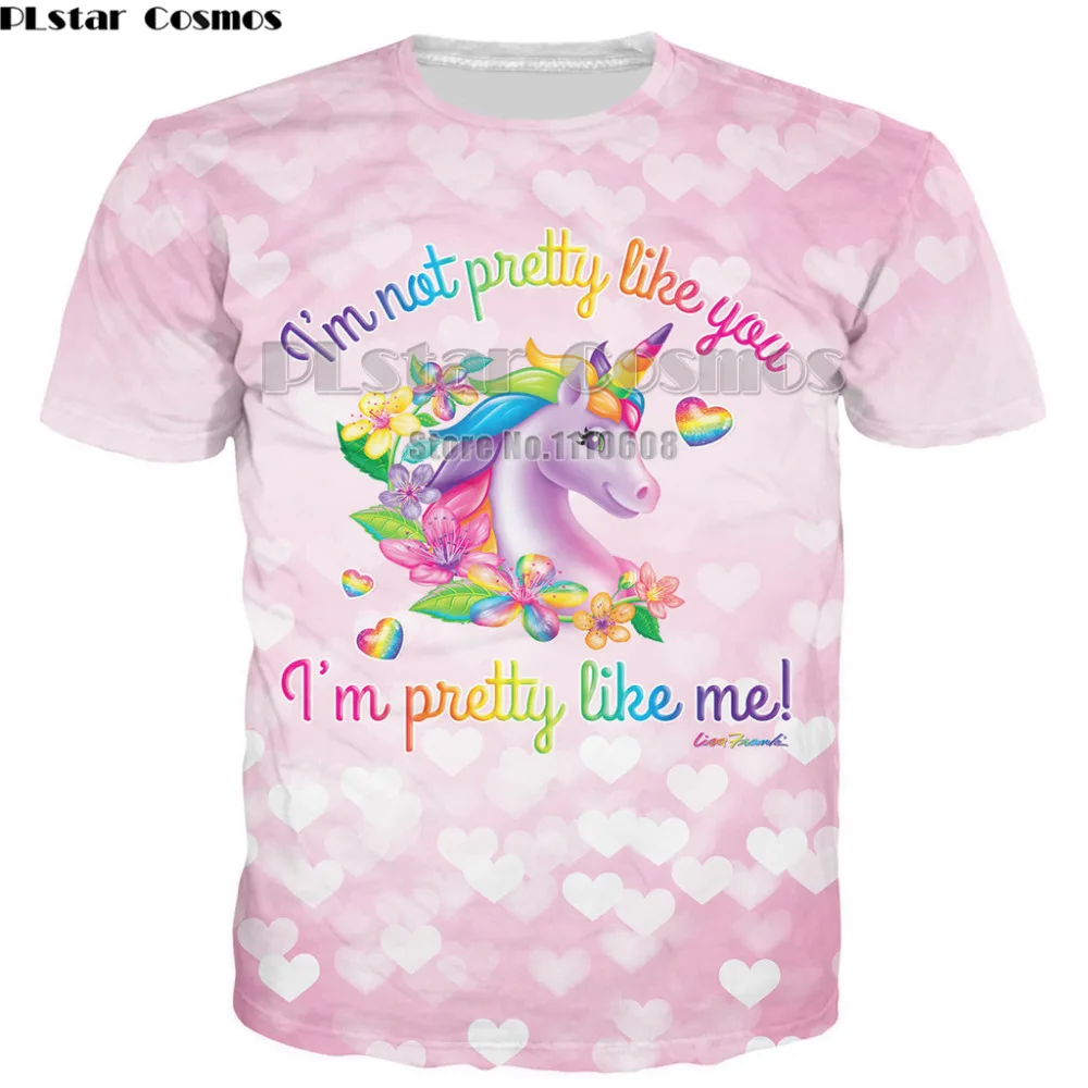 PLstar Cosmos Lisa Frank Pretty Like Me Pink/ Dolphin Heart / Unicorn Rainbows T-Shirt Purple Drank Clothing 3D Printed T Shirt
PLstar Cosmos Lisa Frank Pretty Like Me Pink/ Dolphin Heart / Unicorn Rainbows T-Shirt Purple Drank Clothing 3D Printed T Shirt