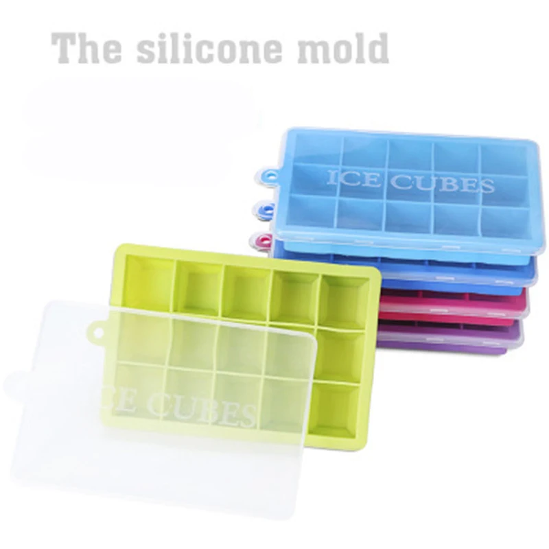 15 Grids DIY Creative Ice Cube Mold Square Shape Silicone Ice Tray with Lid Fruit Ice Cube Maker Bar Pudding Kitchen Accessories
15 Grids DIY Creative Ice Cube Mold Square Shape Silicone Ice Tray with Lid Fruit Ice Cube Maker Bar Pudding Kitchen Accessories