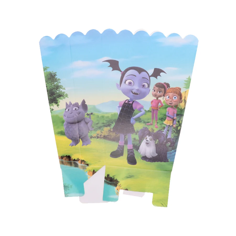 6pcs/lot Disposable tableware set popcorn box Vampirina girl Theme birthday party decoration kids Party supplies
6pcs/lot Disposable tableware set popcorn box Vampirina girl Theme birthday party decoration kids Party supplies