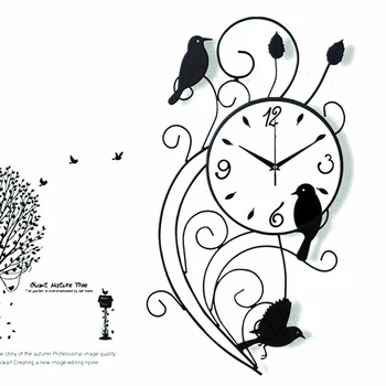 Wall Clock De Luxury Modern Design Silent Quartz Large Wrought Iron Japan Style Grande Relogio Parede Home Decorations DDN206
Wall Clock De Luxury Modern Design Silent Quartz Large Wrought Iron Japan Style Grande Relogio Parede Home Decorations DDN206