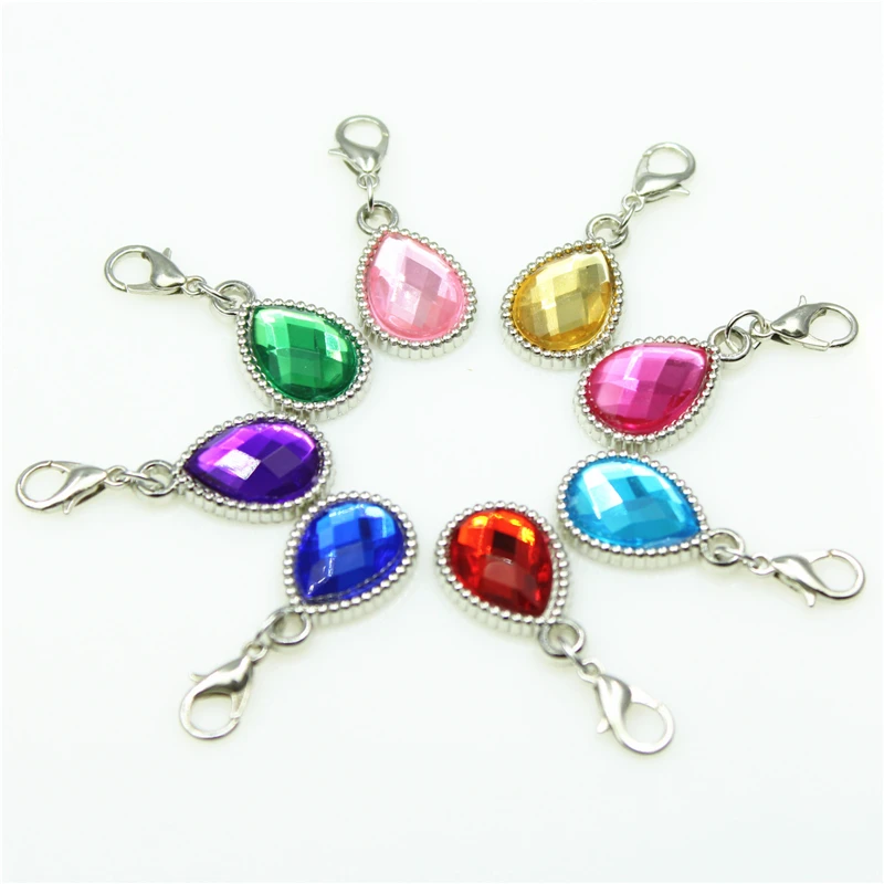 New arrive 20pcs mix crystal drop charms resin dangle charms birthstone lobster clasp charms diy bracelet jewelry hanging charm
New arrive 20pcs mix crystal drop charms resin dangle charms birthstone lobster clasp charms diy bracelet jewelry hanging charm