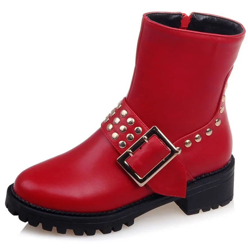 Hot Sale! new leisure half boots for women square heel round toe zip rivets buckle European style boyish motorcycle boots dxj117
Hot Sale! new leisure half boots for women square heel round toe zip rivets buckle European style boyish motorcycle boots dxj117