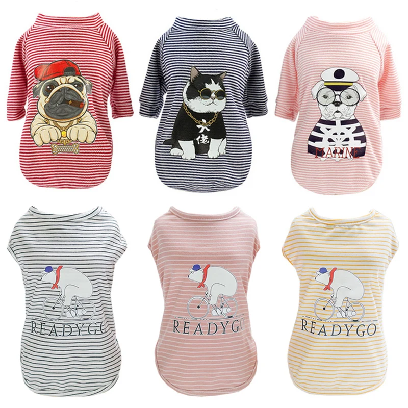 Pet Dog Clothes Summer Clothing For Dogs Vest Shirt Stripe Dog Clothing French Bulldog Clothes For Small Dogs Costume Ropa Perro
Pet Dog Clothes Summer Clothing For Dogs Vest Shirt Stripe Dog Clothing French Bulldog Clothes For Small Dogs Costume Ropa Perro