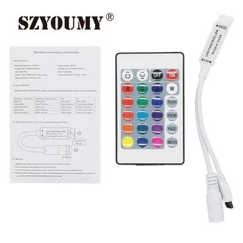 SZYOUMY 24/44 Keys LED IR RGB Mini Controler For RGB SMD 3528 5050 LED Strip Controller IR Remote Dimmer Input DC5V/12V24V
SZYOUMY 24/44 Keys LED IR RGB Mini Controler For RGB SMD 3528 5050 LED Strip Controller IR Remote Dimmer Input DC5V/12V24V