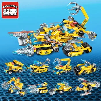 Enlighten Engineering Vehicle Legoe Educational Building blocks Stacking Blocks Toy Children Gift Robot Helicopter 8in1 Car
Enlighten Engineering Vehicle Legoe Educational Building blocks Stacking Blocks Toy Children Gift Robot Helicopter 8in1 Car