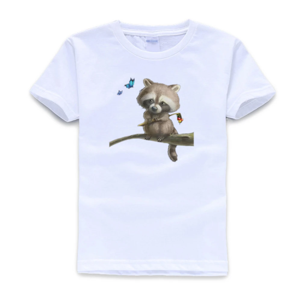 

Cute Raccoon Shirt - Unisex Crewneck T-Shirt / Woodland Animal Gift for Trash Panda Lovers little girls clothing