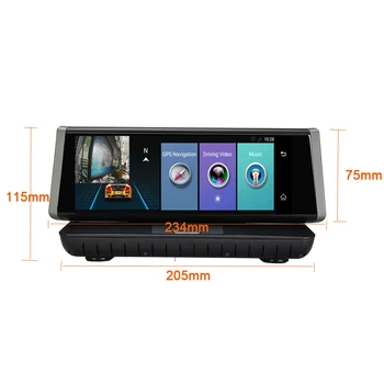 8" 4G Wifi Android 5.1 Car DVR HD 1080P Dash Cam Rearview Mirror Dash Camera Dual Lens ADAS GPS Navigation Bluetooth Recorder
8" 4G Wifi Android 5.1 Car DVR HD 1080P Dash Cam Rearview Mirror Dash Camera Dual Lens ADAS GPS Navigation Bluetooth Recorder
