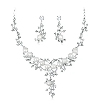 Crystal Imitation Pearl Jewelry Set Simulated Pearl Women Earrings Set Necklace Sets for Women Wedding Bride Gift
Crystal Imitation Pearl Jewelry Set Simulated Pearl Women Earrings Set Necklace Sets for Women Wedding Bride Gift