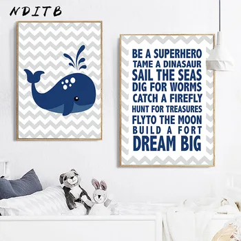 NDITB Whale Wall Art Canvas Painting Minimalist Posters and Prints Nursery Nordic Kids Decoration Pictures Boys Bedroom Decor
NDITB Whale Wall Art Canvas Painting Minimalist Posters and Prints Nursery Nordic Kids Decoration Pictures Boys Bedroom Decor