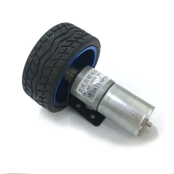 EBOWAN 1 set of 25MM 370 DC 12v Robot Smart Car Motor Metal Geared + 65mm Wheel + 25mm Bracket+4mm hex Coupling 
EBOWAN 1 set of 25MM 370 DC 12v Robot Smart Car Motor Metal Geared + 65mm Wheel + 25mm Bracket+4mm hex Coupling