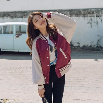 Super Handsome Ladies Baseball Uniform Spring and Autumn Fashion Women Jacket Trend Color Matching Short Coat
Super Handsome Ladies Baseball Uniform Spring and Autumn Fashion Women Jacket Trend Color Matching Short Coat