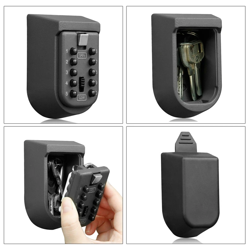 Padlock Door Lock Wall Mount Key Storage Box Organizer Security Locks Zinc Alloy Outdoor Safe with 10 Digit Combination Password
Padlock Door Lock Wall Mount Key Storage Box Organizer Security Locks Zinc Alloy Outdoor Safe with 10 Digit Combination Password
