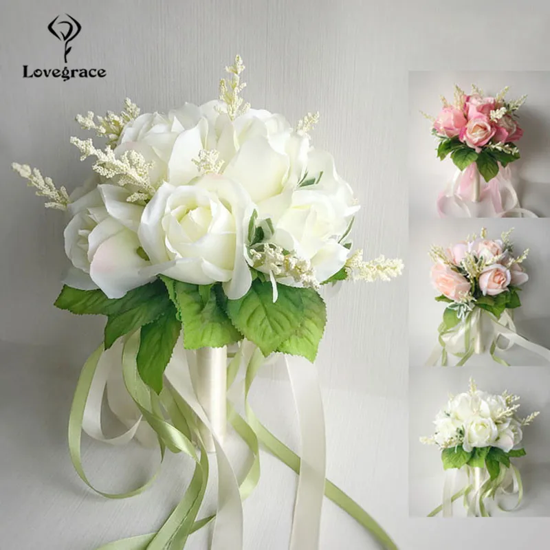 Lovegrace Wedding Bouquet Silk Roses bridesmaids Bridal Bouquets White Pink Artificial Flowers Marriage Supplies Home Decoration
Lovegrace Wedding Bouquet Silk Roses bridesmaids Bridal Bouquets White Pink Artificial Flowers Marriage Supplies Home Decoration