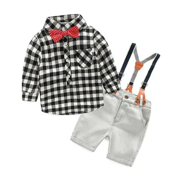 retail 2-8y boy 2017 New cotton spring children boys autumn spring 2pcs clothing set suit baby shirt+pants sets plaid overalls
retail 2-8y boy 2017 New cotton spring children boys autumn spring 2pcs clothing set suit baby shirt+pants sets plaid overalls