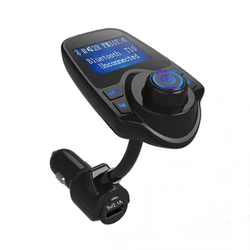 

Bluetooth FM Transmitter, Bluetooth Car Kit for Hands-free Calling and Music, USB Charger, Support MP3/WMA/WAV, 1.44 Inches Scre
