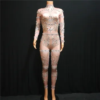 New Fashion Female Singer Jumpsuit Rhinestones Costume Women Stage Performance Dance Bodysuit Sexy Nightclub Wear DJ DS
New Fashion Female Singer Jumpsuit Rhinestones Costume Women Stage Performance Dance Bodysuit Sexy Nightclub Wear DJ DS