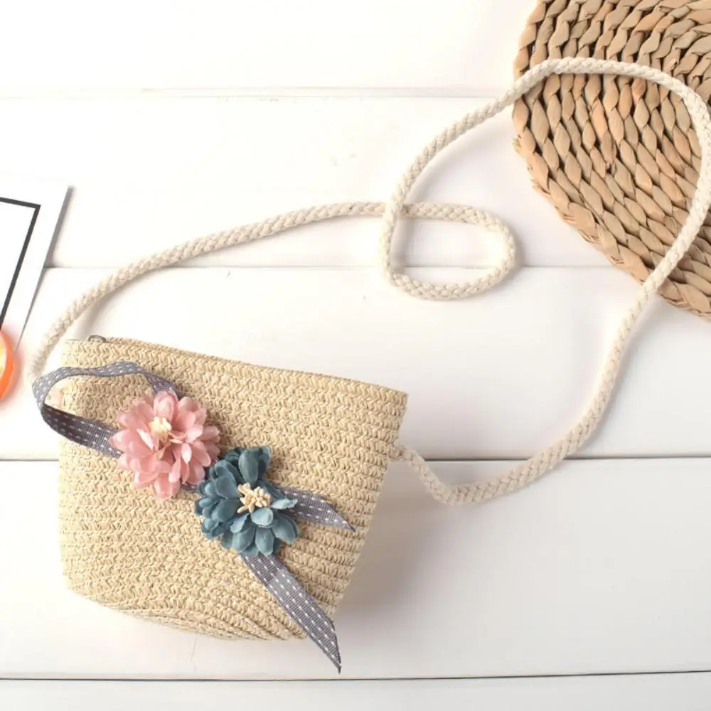 Children Flower Design Zipper Cross-body Handbag Fashion Girls Kids Straw Shoulder Messenger Bag
Children Flower Design Zipper Cross-body Handbag Fashion Girls Kids Straw Shoulder Messenger Bag