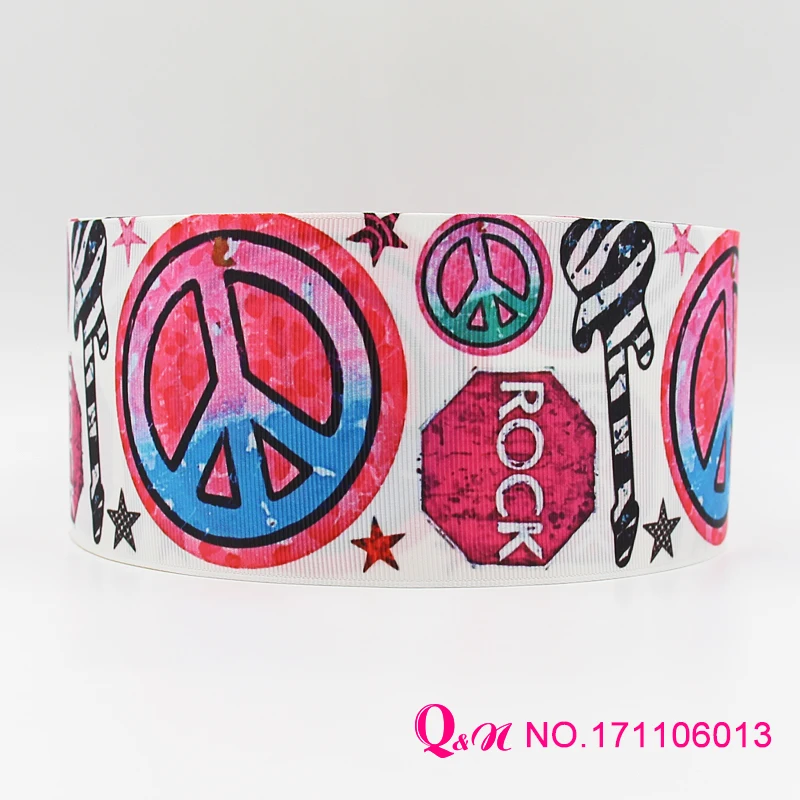 Q&N ribbon 16mm 22mm 25mm 38mm 50mm 75mm rock print grosgrain ribbon webbing 50yards/roll for hair tie
Q&N ribbon 16mm 22mm 25mm 38mm 50mm 75mm rock print grosgrain ribbon webbing 50yards/roll for hair tie