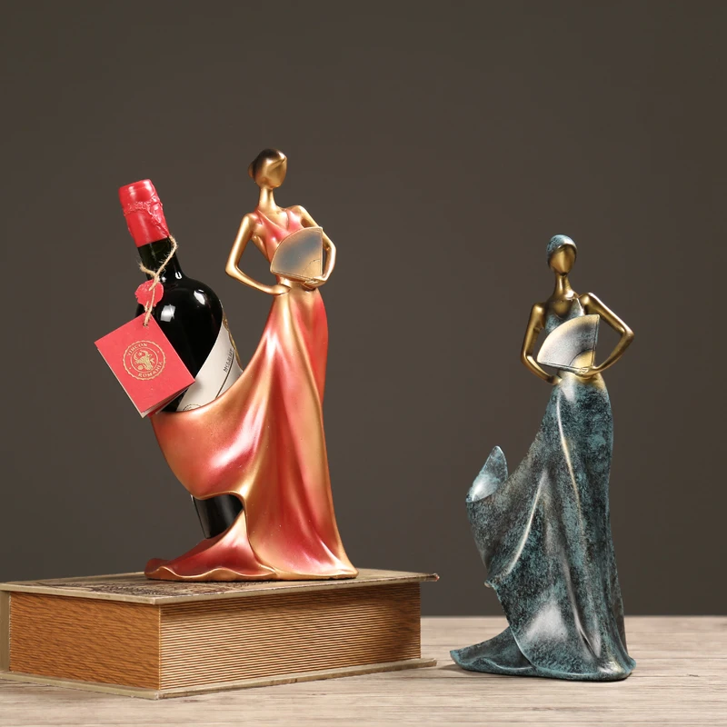 Vintage Resin Wine Rack, Bottle Holder, Creative Figurines and Miniatures, Beauty Girl Furnishing Articles, Home Wedding Decor
Vintage Resin Wine Rack, Bottle Holder, Creative Figurines and Miniatures, Beauty Girl Furnishing Articles, Home Wedding Decor