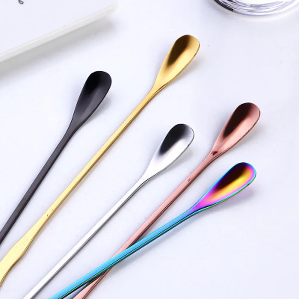 Stainless Steel rainbow Long Handled coffee spoons Creative mixing spoons set cold drink fruit Ice Cream Dessert Tea Spoon L3
Stainless Steel rainbow Long Handled coffee spoons Creative mixing spoons set cold drink fruit Ice Cream Dessert Tea Spoon L3