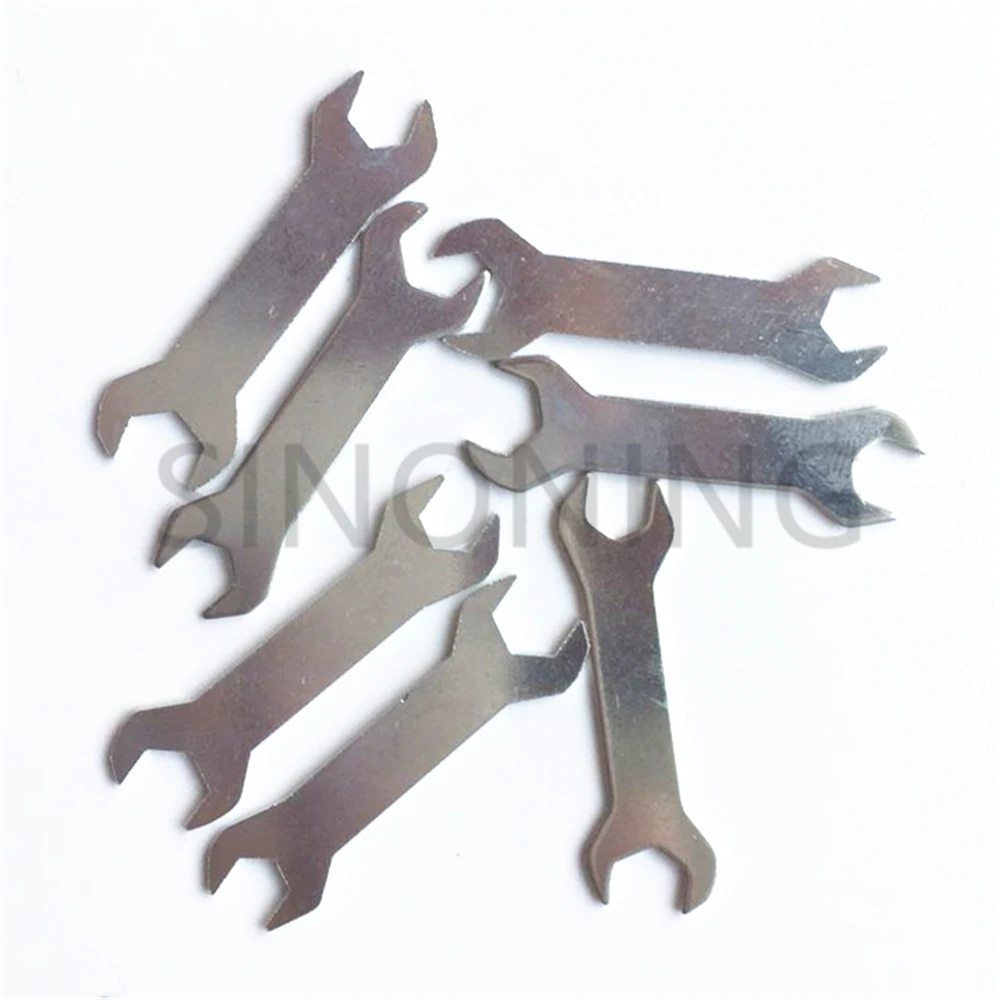 10PCS M3 M4 nut wrench/mini model wrench/model tool/diy technology small production material/product accessories/toy parts/toys
10PCS M3 M4 nut wrench/mini model wrench/model tool/diy technology small production material/product accessories/toy parts/toys