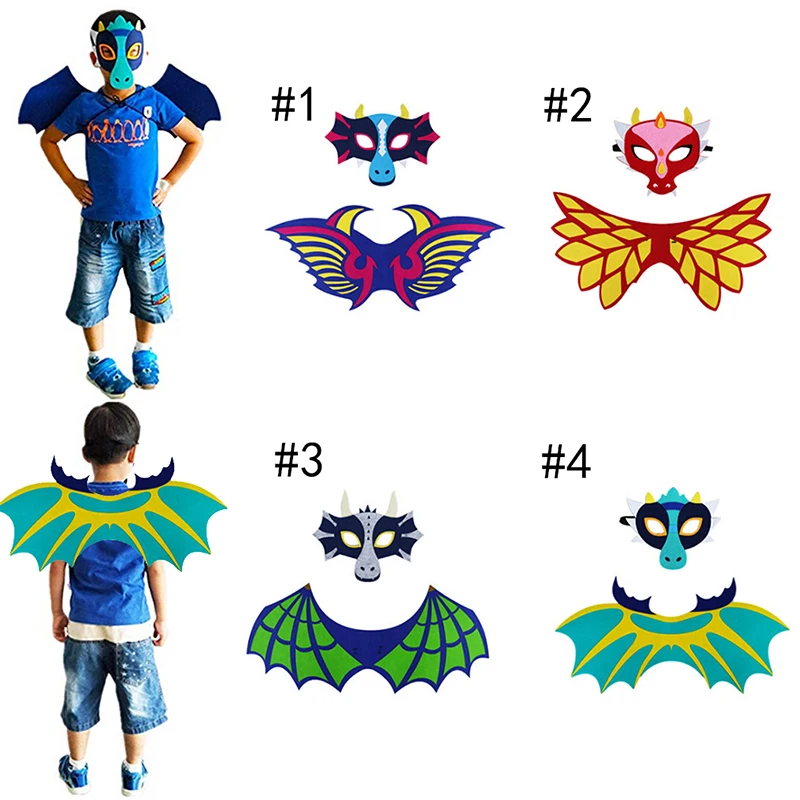 Special Dinosaur Wing Mask Kids Costume Party Cosplay With Wing Dragon Masque Animal Halloween Dercoretion Toys For Children
Special Dinosaur Wing Mask Kids Costume Party Cosplay With Wing Dragon Masque Animal Halloween Dercoretion Toys For Children