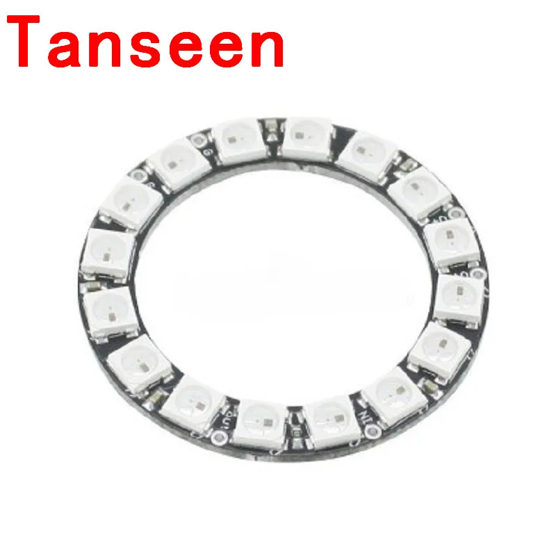 16 Bits 16 X WS2812 Module 5050 RGB LED Ring Lamp Light with Integrated Drivers for Hypercube Evolution,3pcs/lot
16 Bits 16 X WS2812 Module 5050 RGB LED Ring Lamp Light with Integrated Drivers for Hypercube Evolution,3pcs/lot
