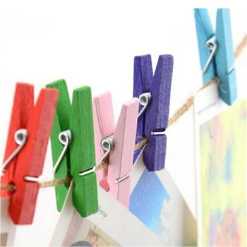 Mini Wooden Craft Pegs Clothes Paper Photo Hanging Spring Clips Clothespins For Message Cards 30mm Random Color 50 Pcs/lot
Mini Wooden Craft Pegs Clothes Paper Photo Hanging Spring Clips Clothespins For Message Cards 30mm Random Color 50 Pcs/lot
