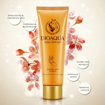 BIOAQUA Horse Ointment Miracle Moisturizing Hand Cream Anti Aging Whitening Hand Lotion Creams For Hand 60g
BIOAQUA Horse Ointment Miracle Moisturizing Hand Cream Anti Aging Whitening Hand Lotion Creams For Hand 60g